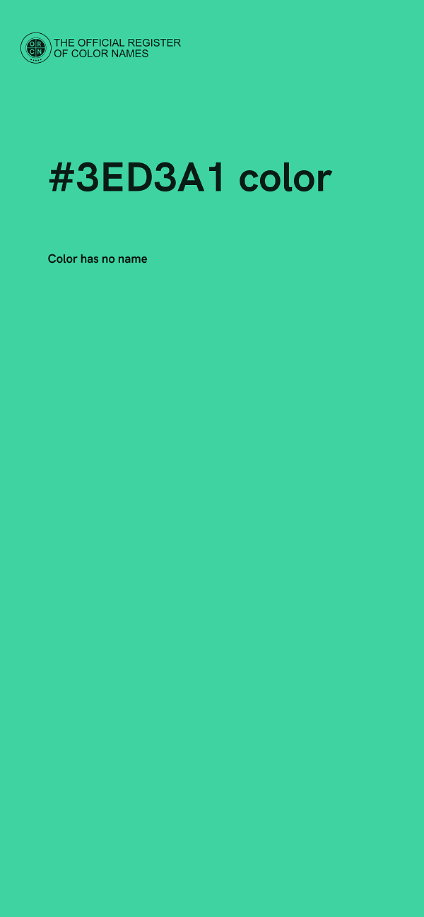 #3ED3A1 color image