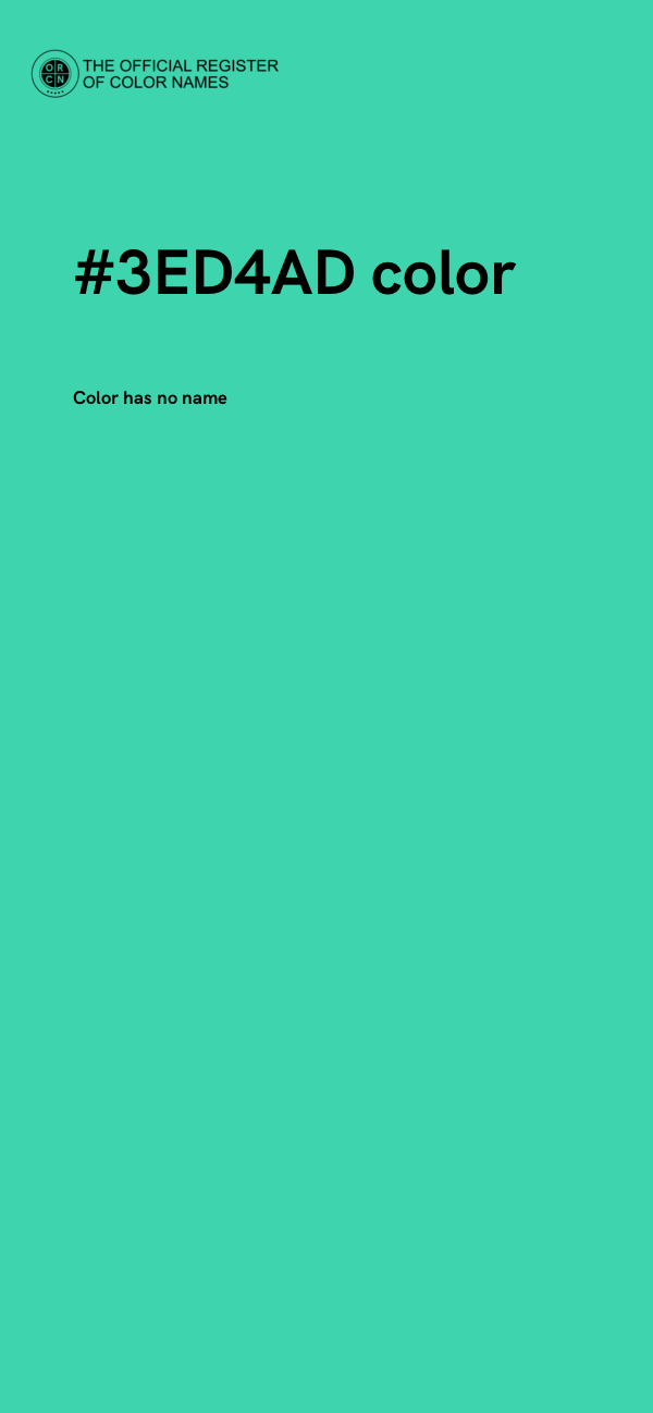 #3ED4AD color image