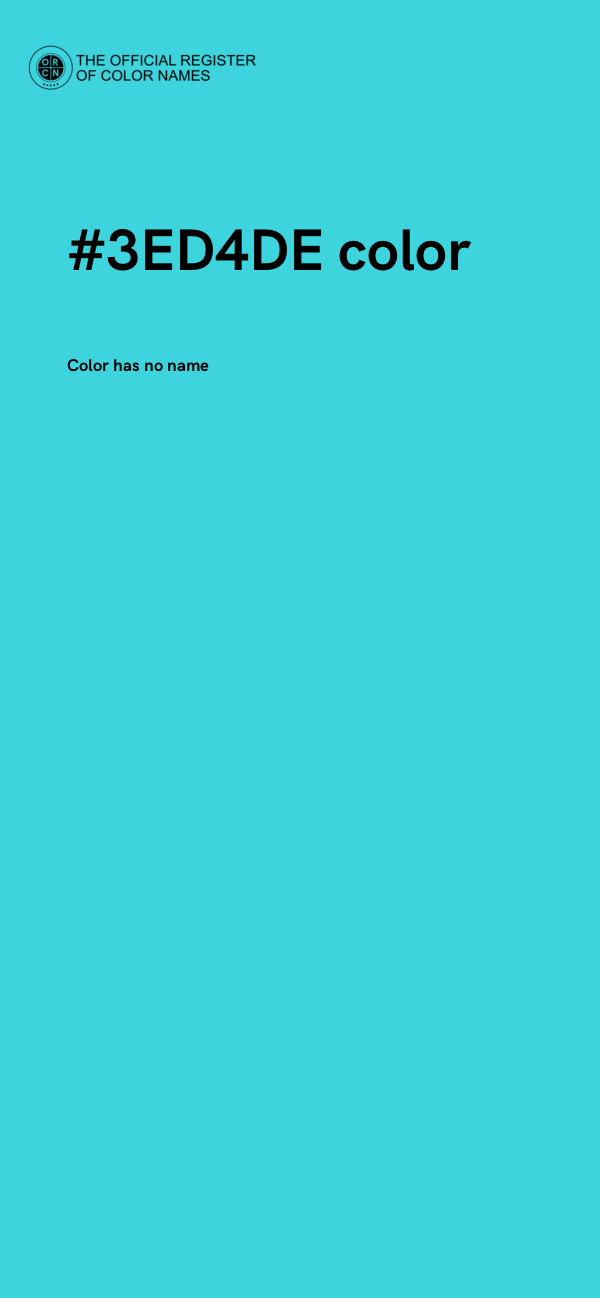 #3ED4DE color image