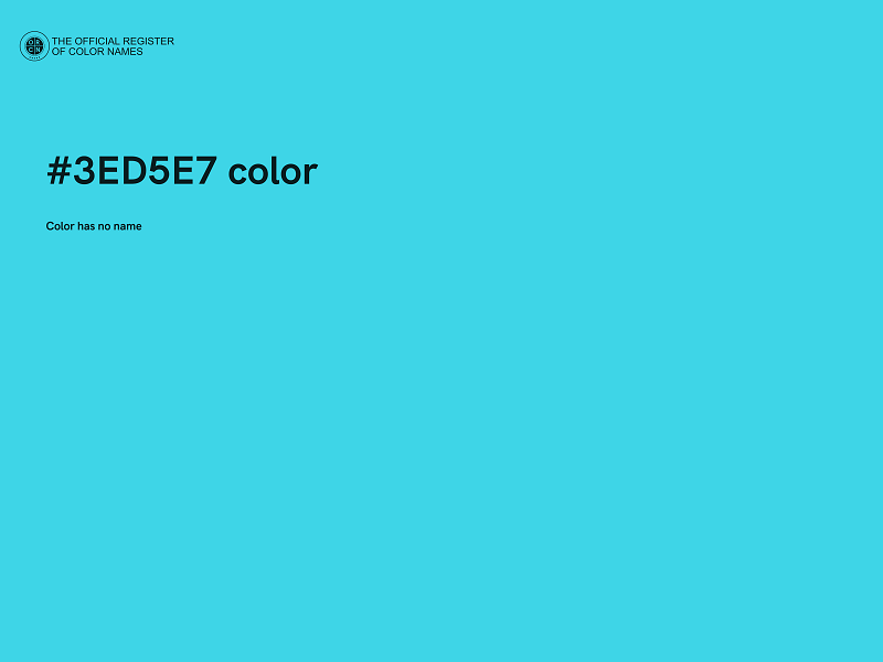 #3ED5E7 color image