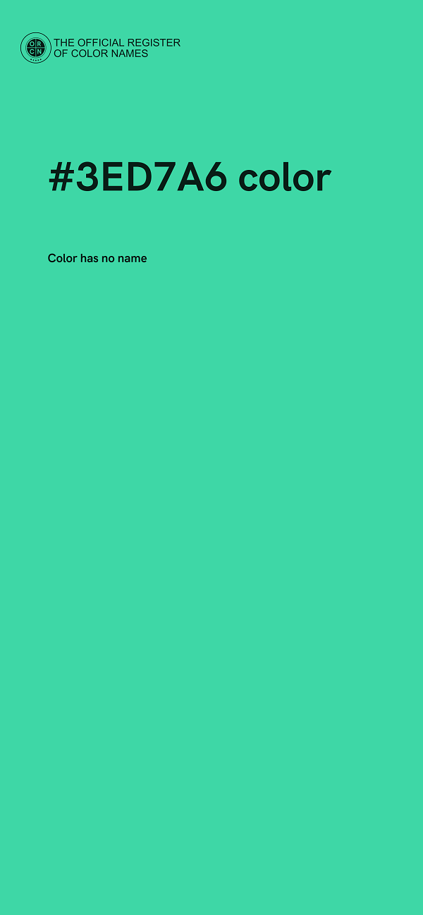 #3ED7A6 color image