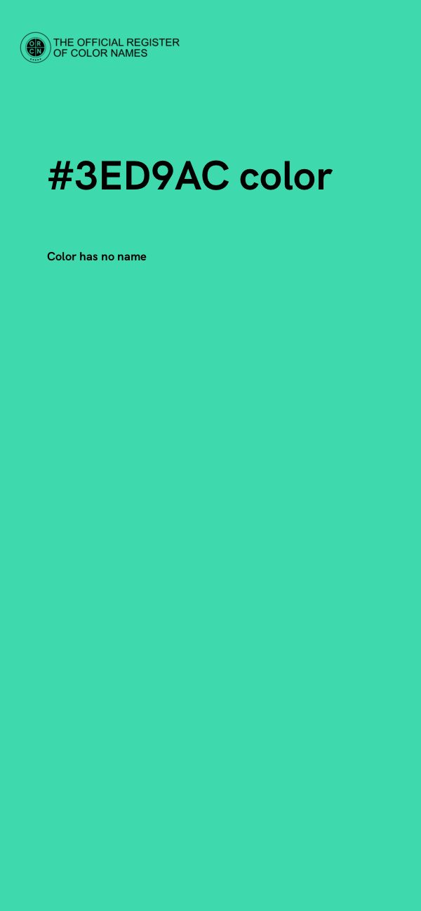 #3ED9AC color image