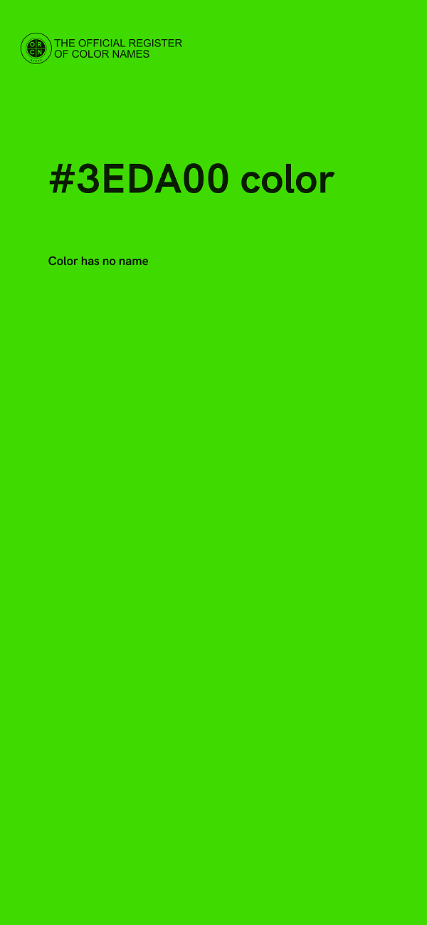 #3EDA00 color image