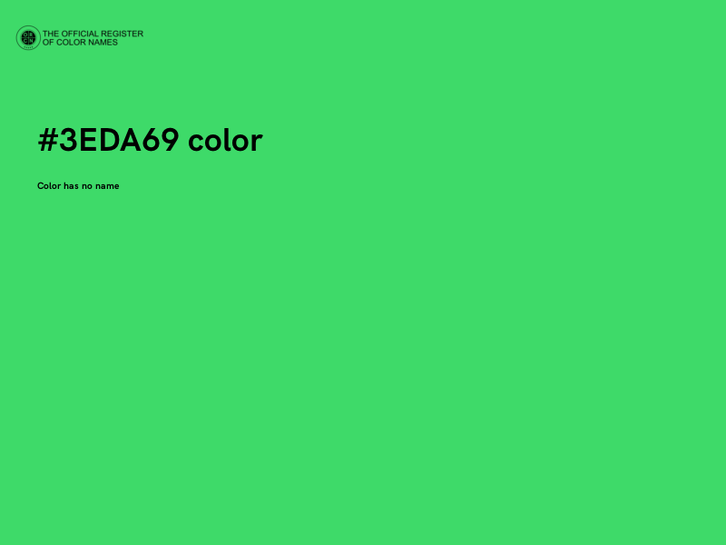 #3EDA69 color image