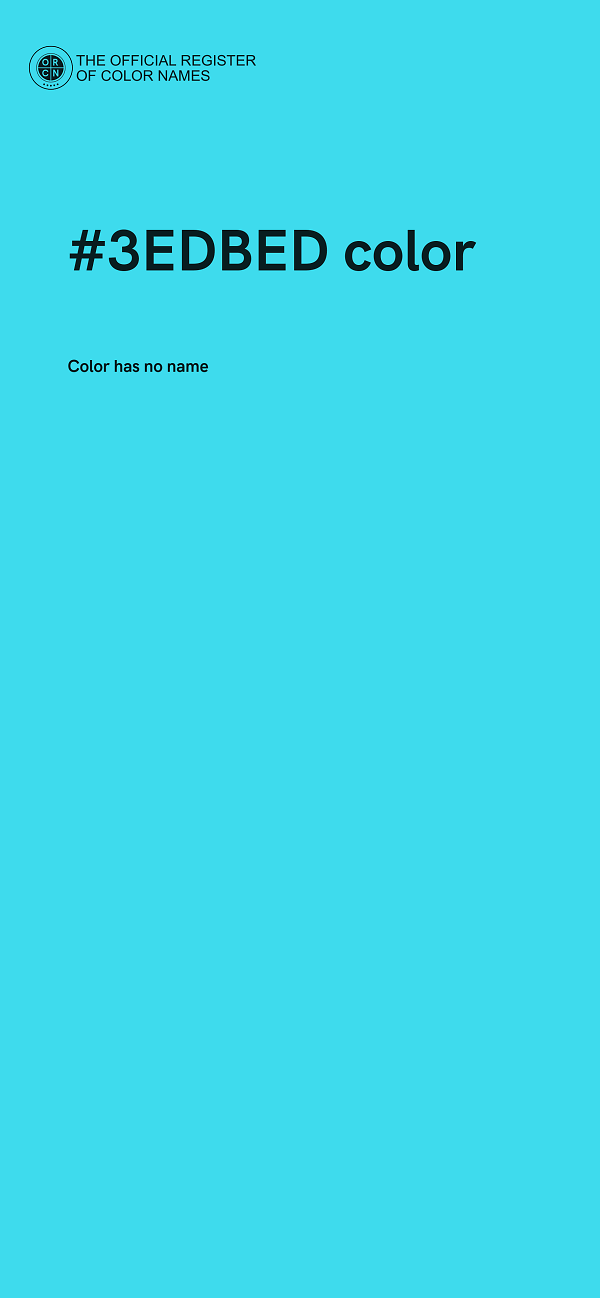 #3EDBED color image