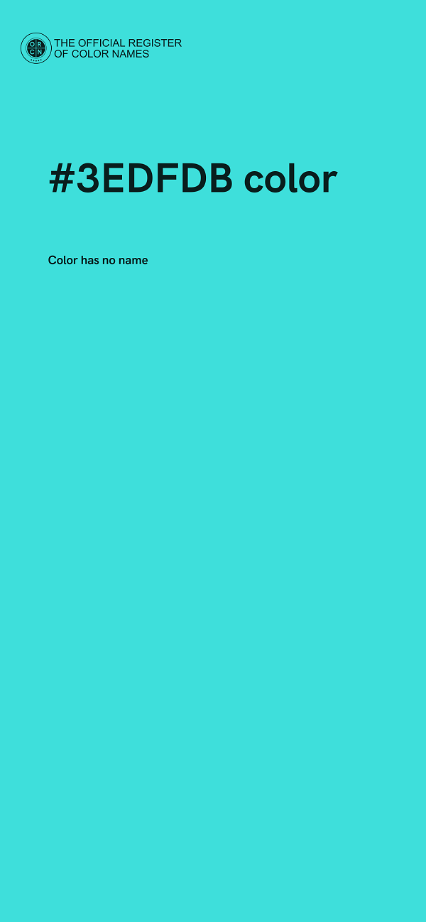#3EDFDB color image