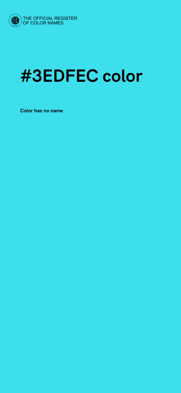 #3EDFEC color image