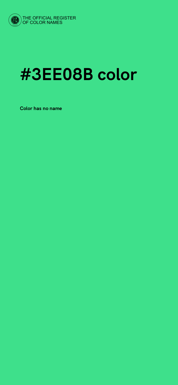 #3EE08B color image