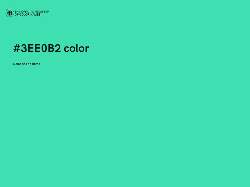 #3EE0B2 color image