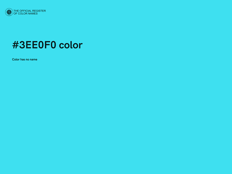 #3EE0F0 color image