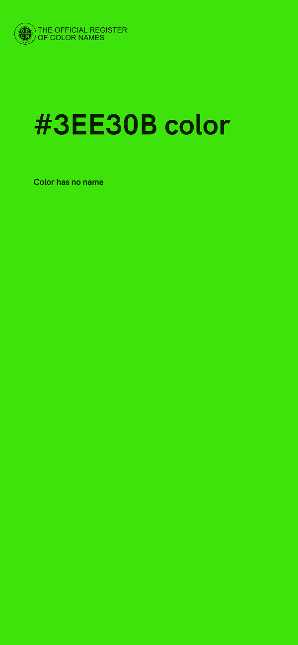 #3EE30B color image