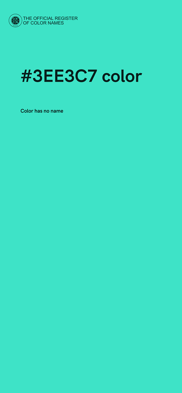 #3EE3C7 color image
