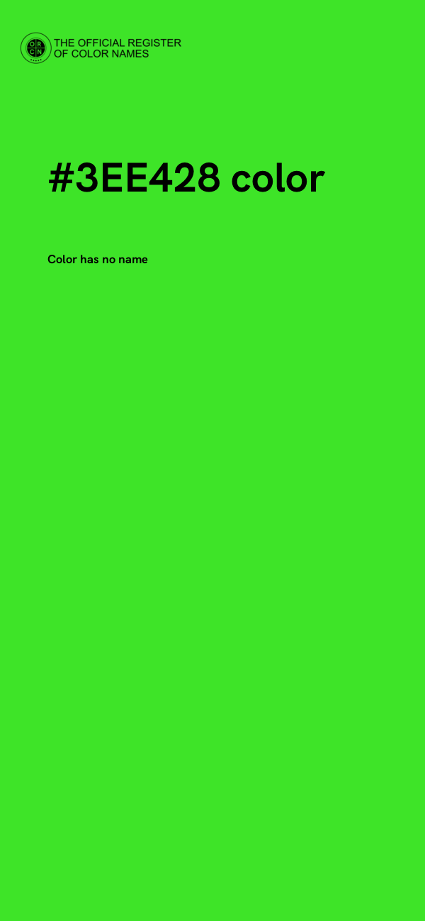 #3EE428 color image