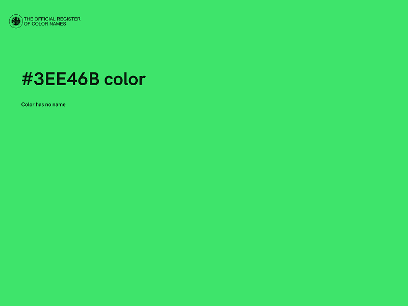 #3EE46B color image