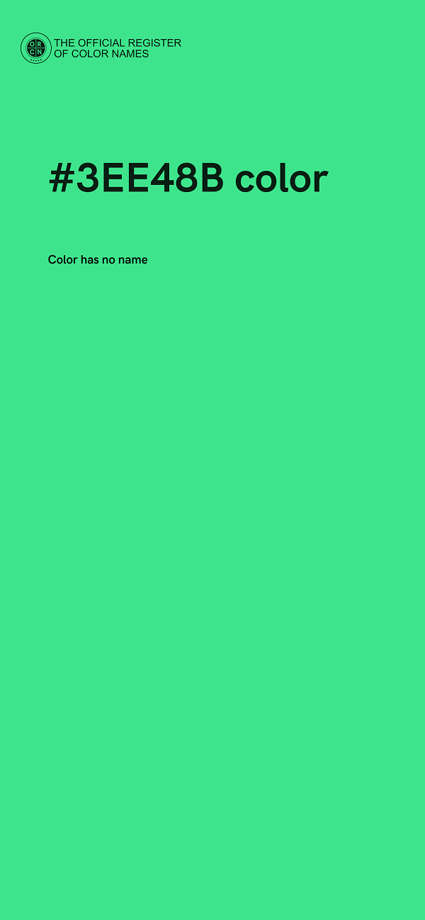 #3EE48B color image