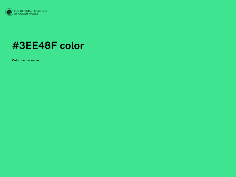 #3EE48F color image