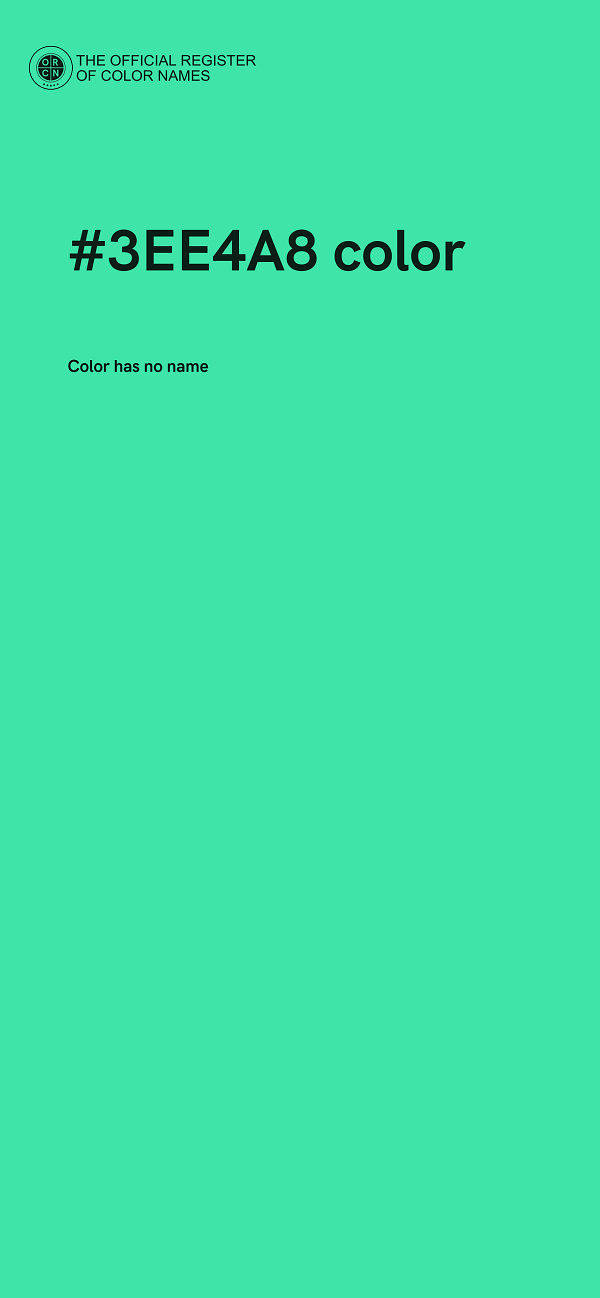 #3EE4A8 color image