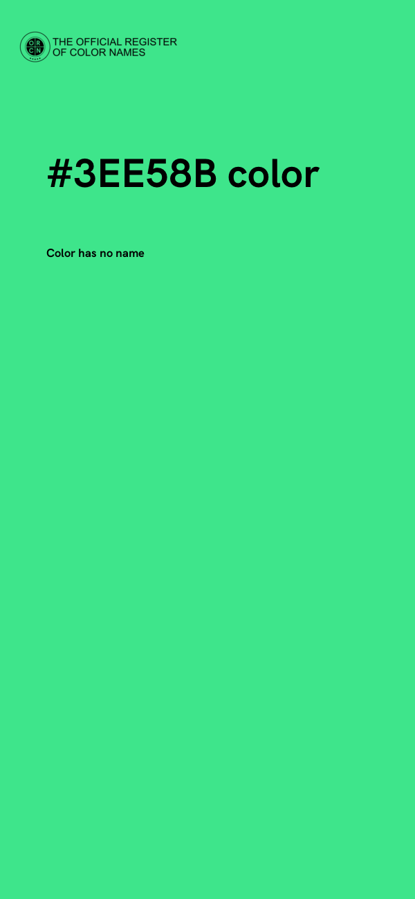 #3EE58B color image