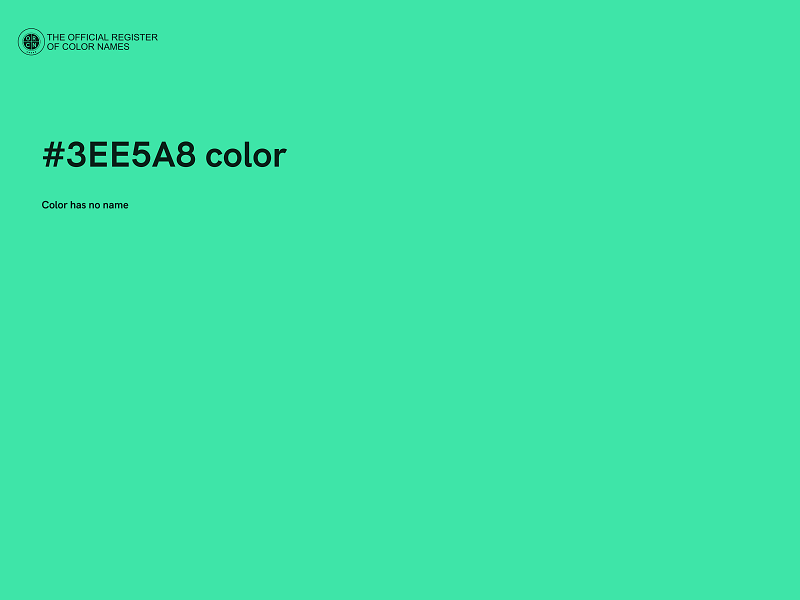 #3EE5A8 color image