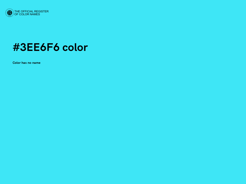 #3EE6F6 color image