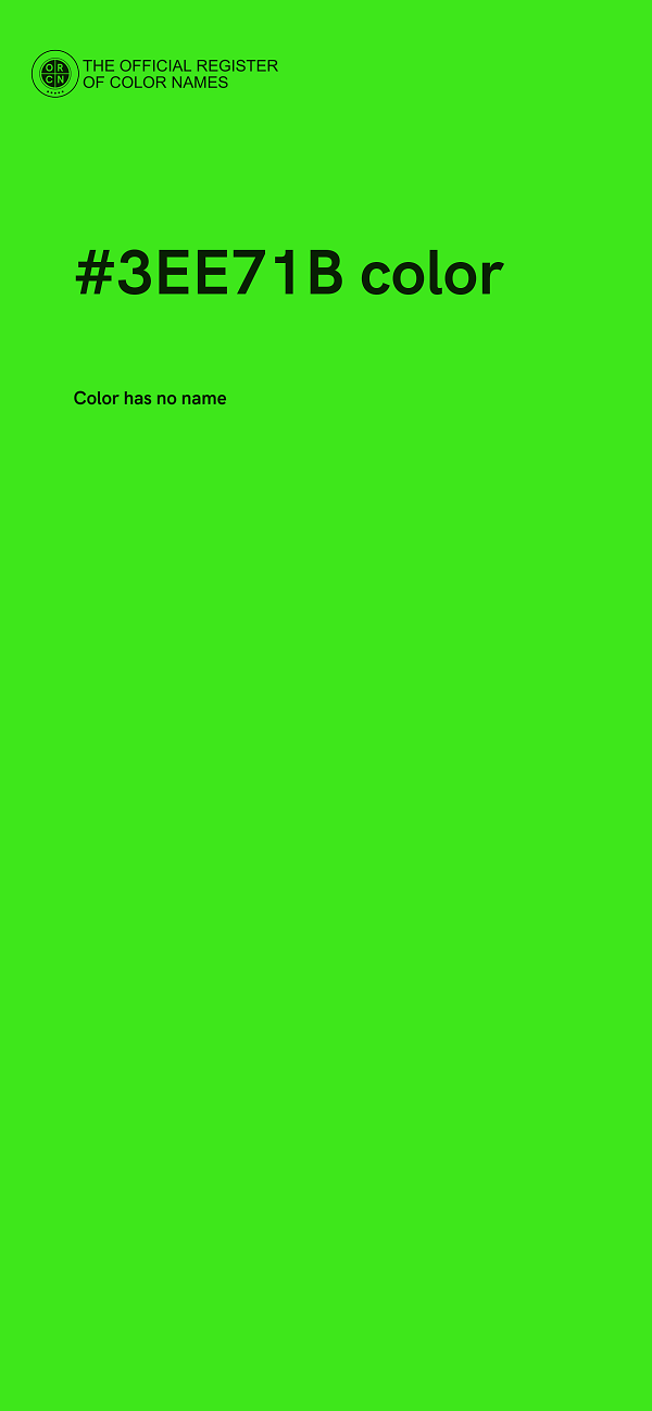 #3EE71B color image