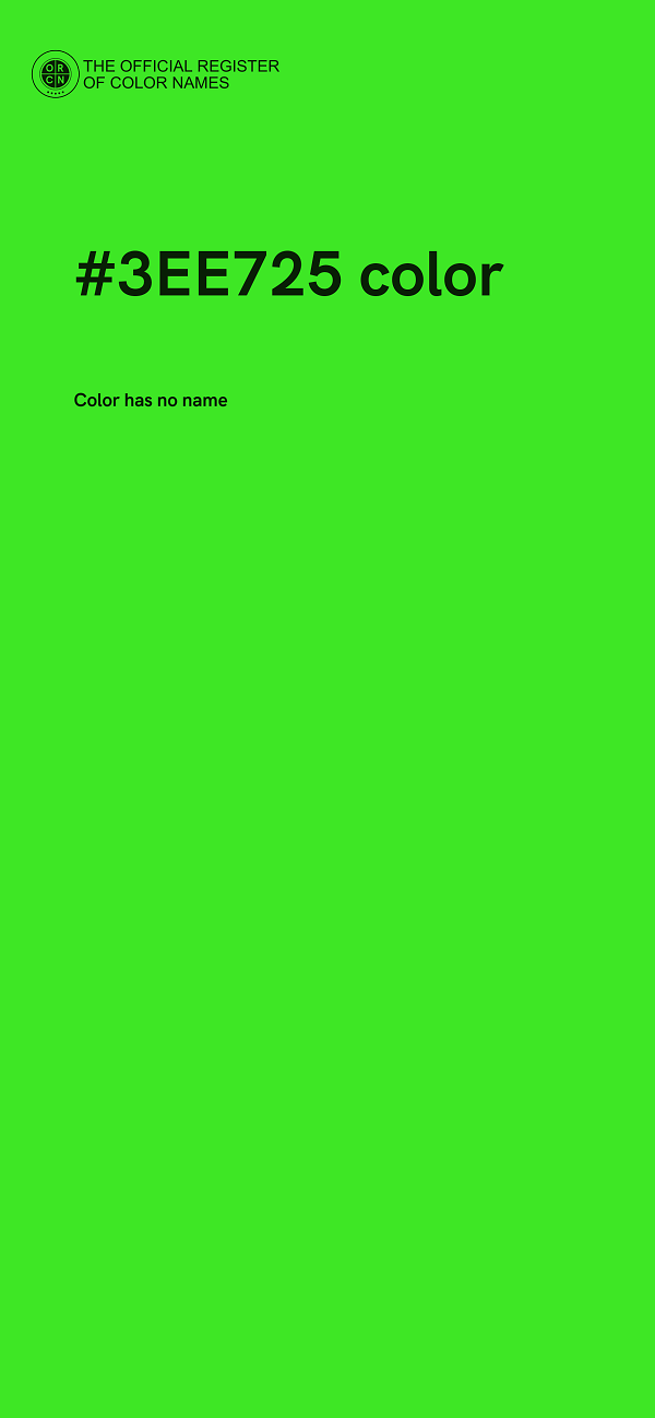 #3EE725 color image