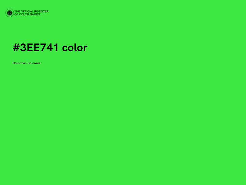 #3EE741 color image