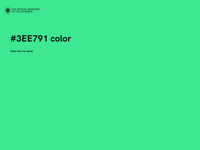 #3EE791 color image