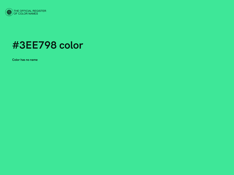 #3EE798 color image