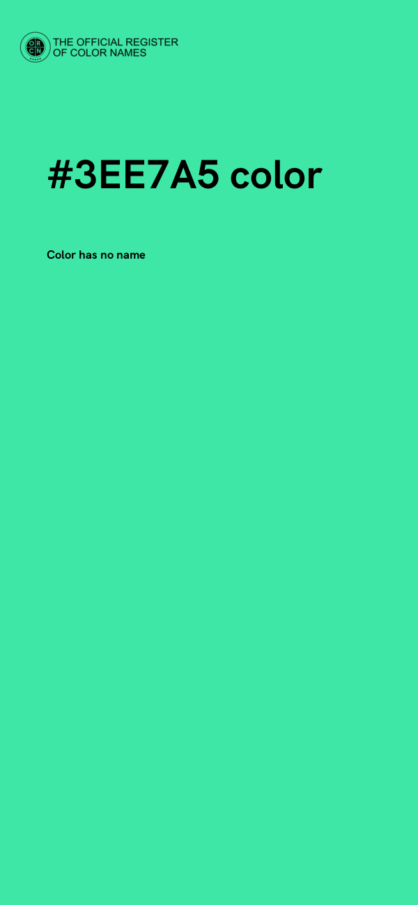 #3EE7A5 color image