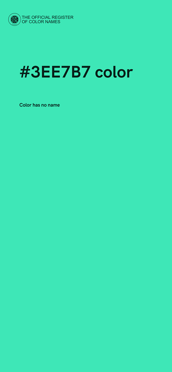 #3EE7B7 color image