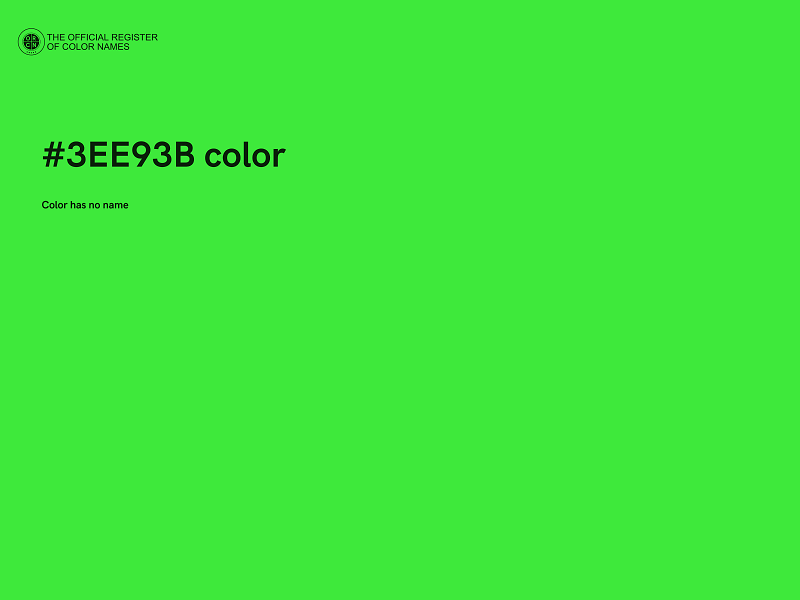 #3EE93B color image