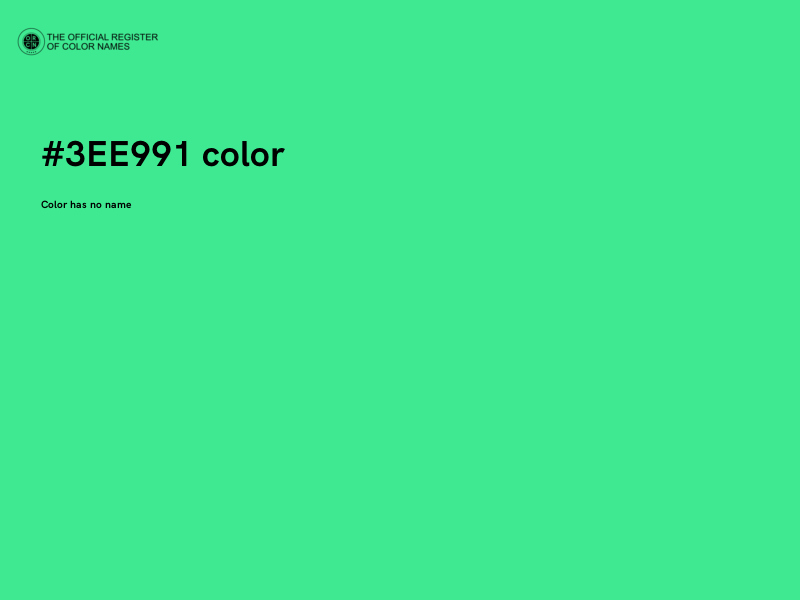 #3EE991 color image