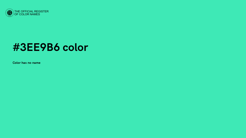 #3EE9B6 color image