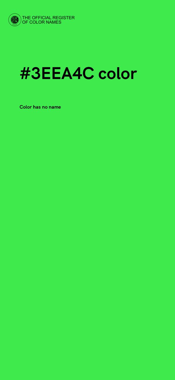 #3EEA4C color image