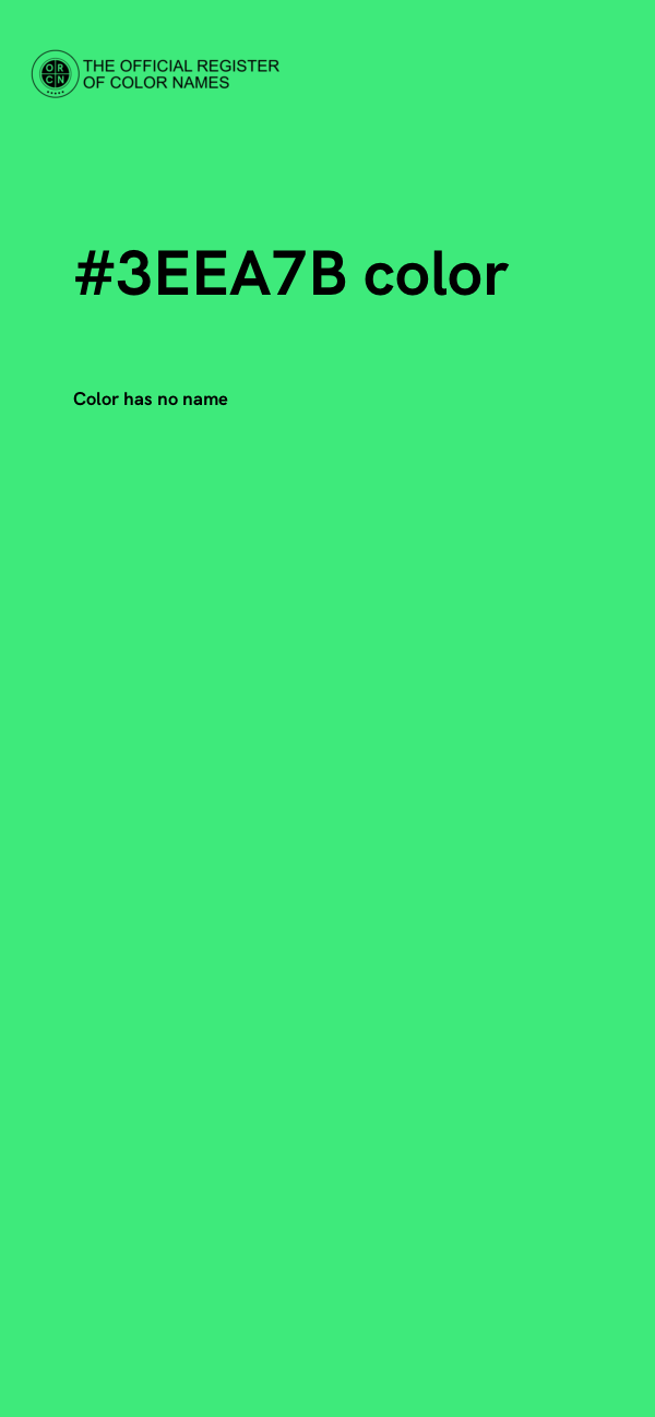 #3EEA7B color image