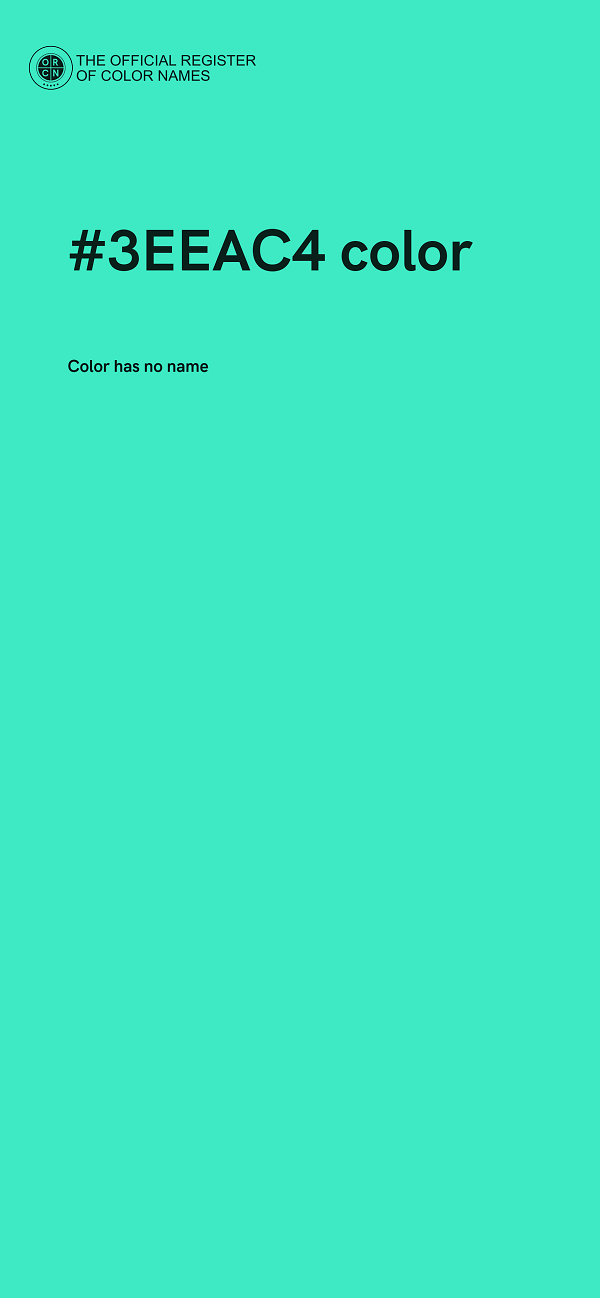 #3EEAC4 color image