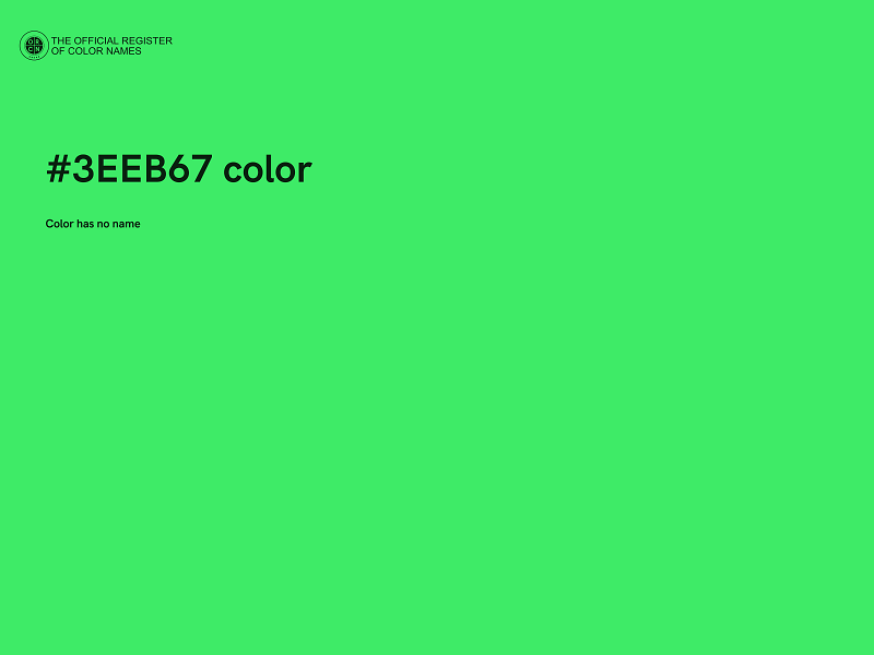 #3EEB67 color image