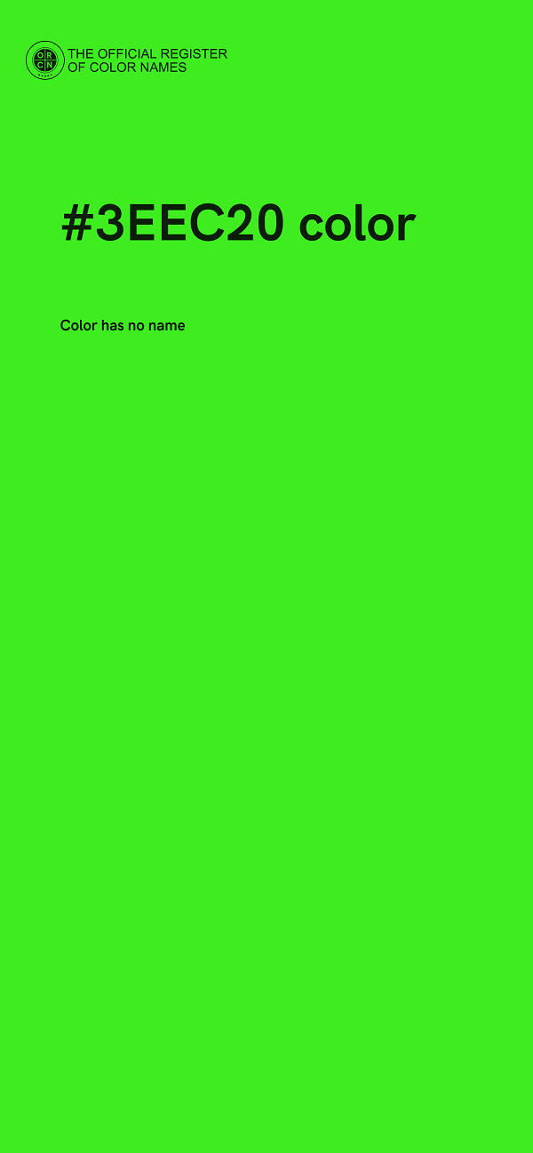 #3EEC20 color image