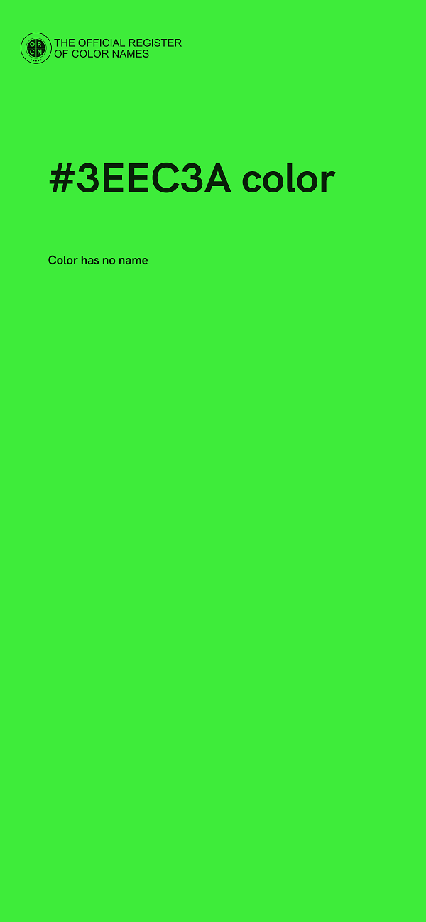 #3EEC3A color image