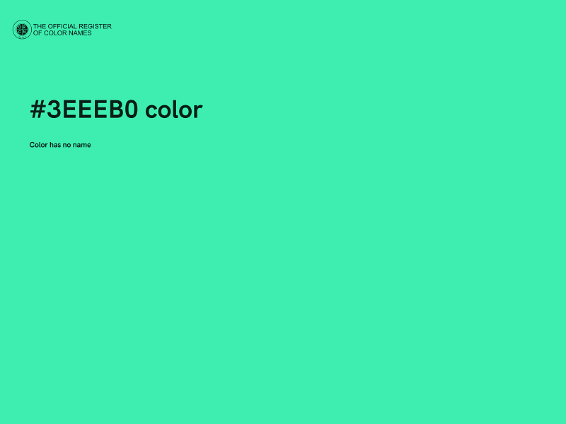 #3EEEB0 color image