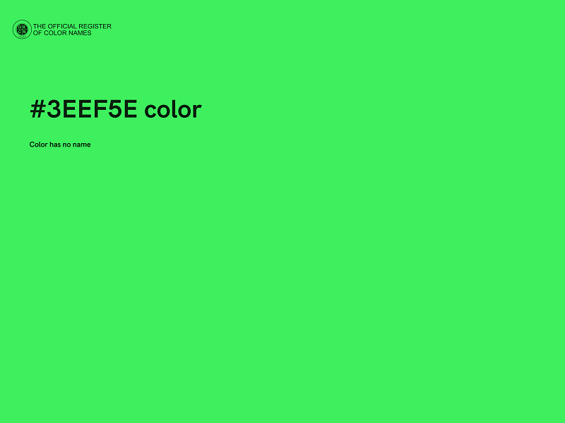 #3EEF5E color image