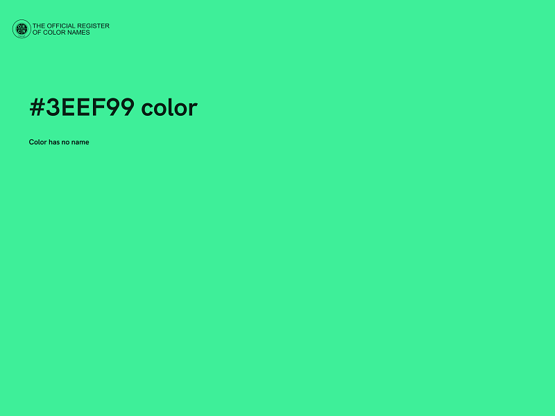 #3EEF99 color image
