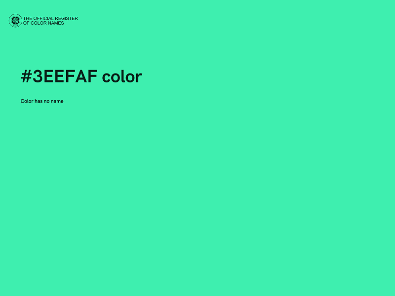 #3EEFAF color image