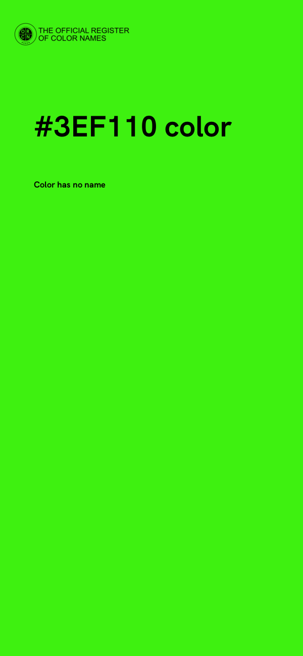 #3EF110 color image