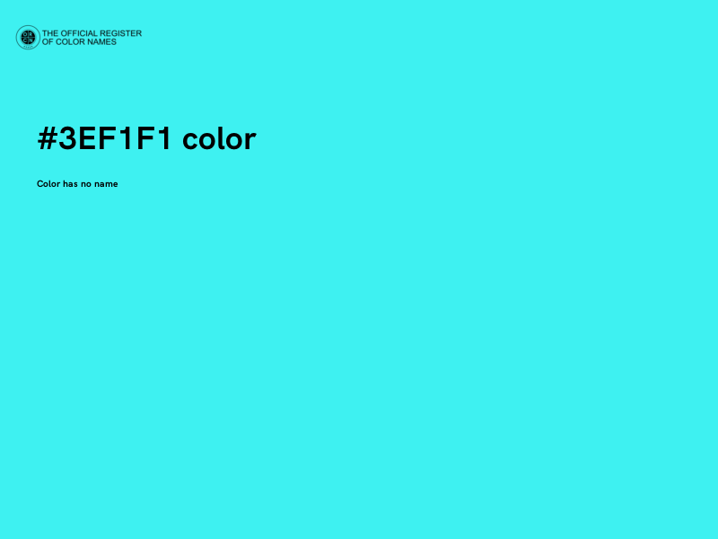 #3EF1F1 color image