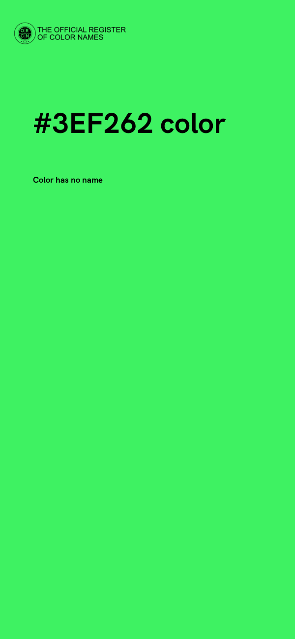#3EF262 color image