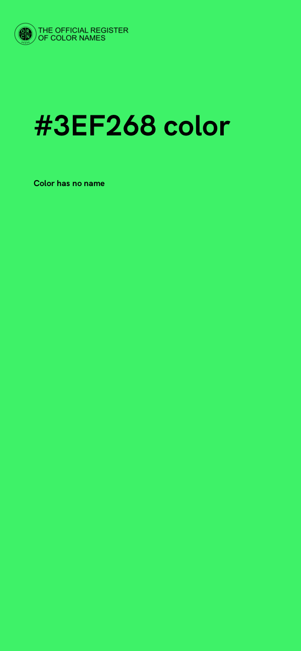 #3EF268 color image
