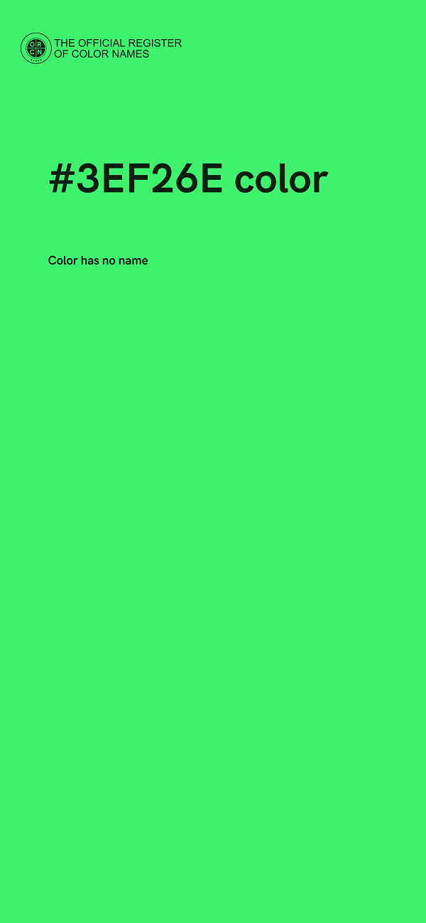 #3EF26E color image