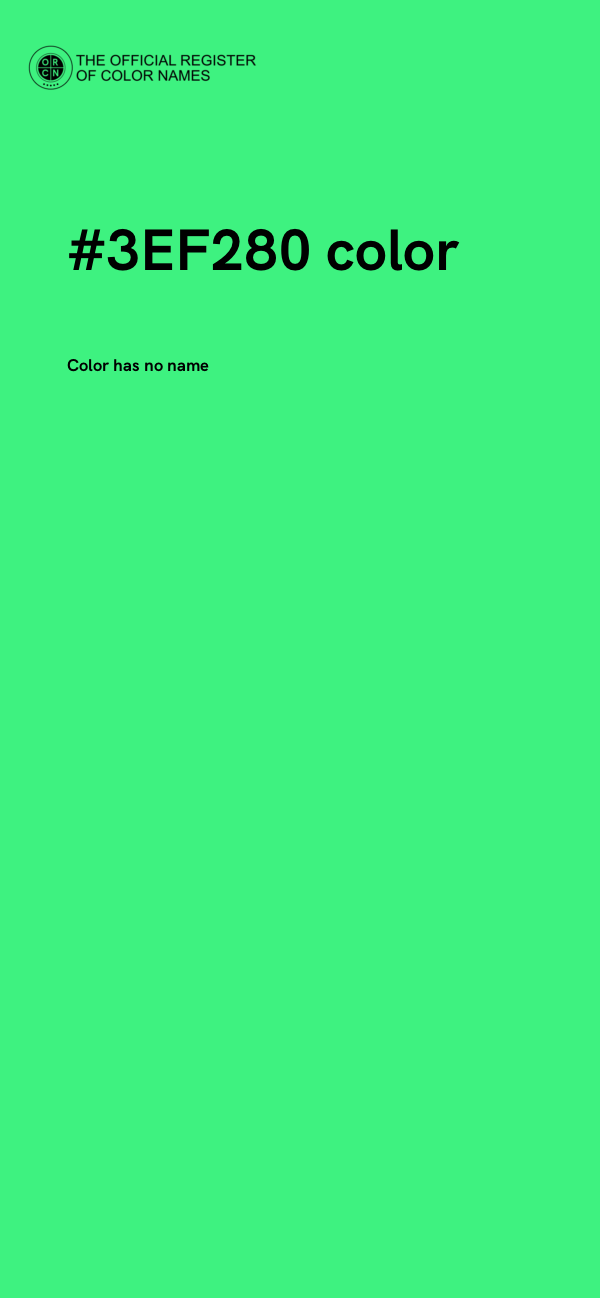 #3EF280 color image